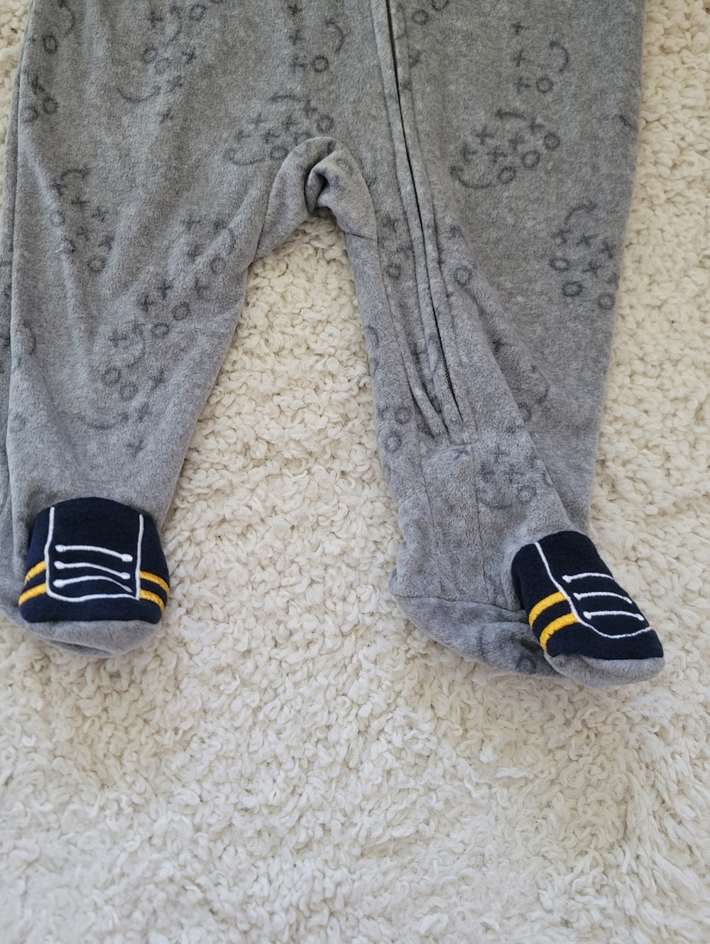 Baby Boy Football Sleeper (6-9 Months) - Picture 3 of 4